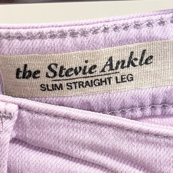 Pretty AG Stevie ankle Jean…soft lilac/pink color! - Picture 8 of 14